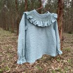 Camisa cuello nido de abeja